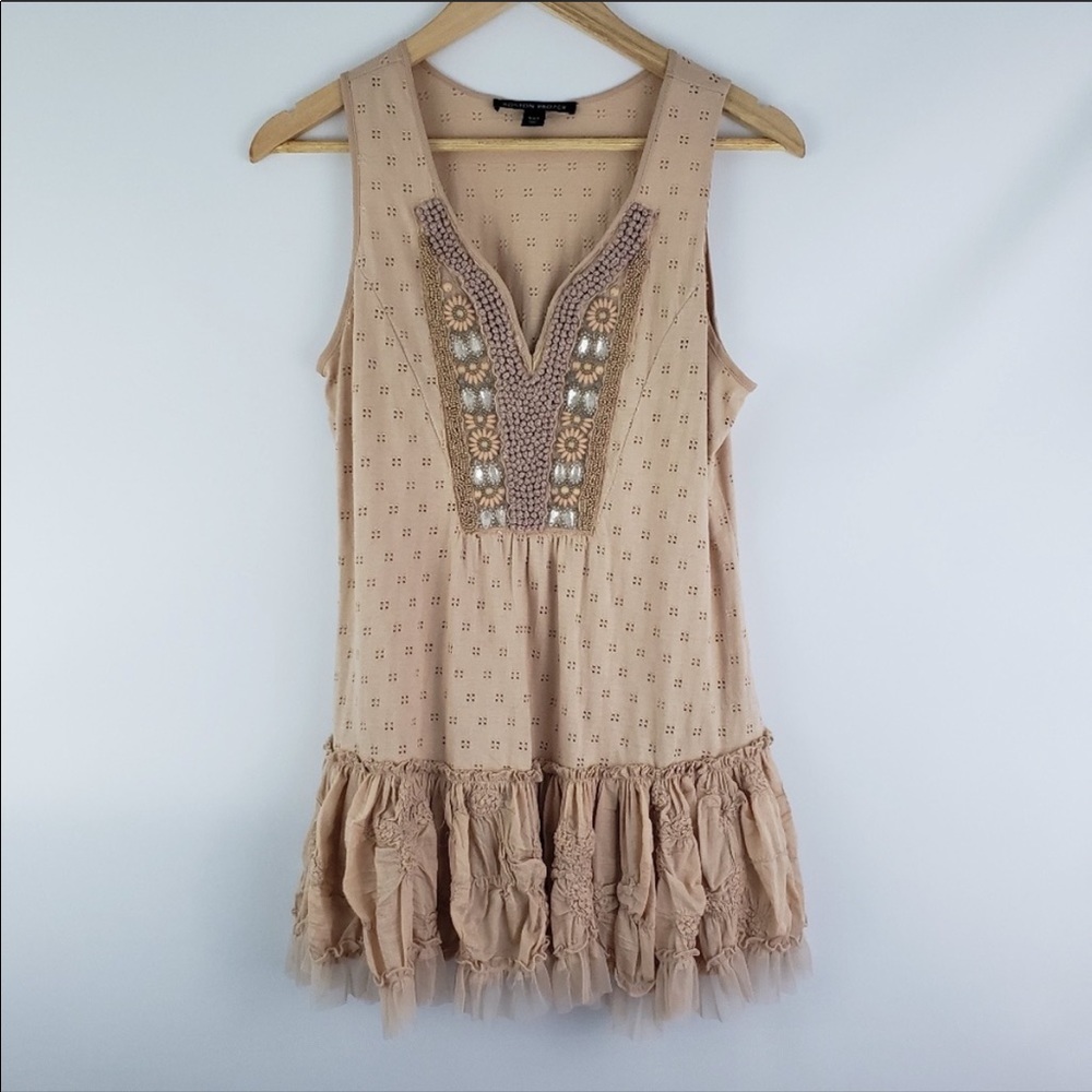 Boston Proper Boho Embellished Tank